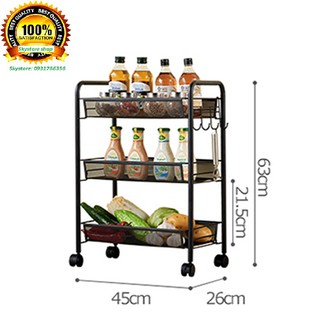 Kệ bếp đa năng có bánh xe