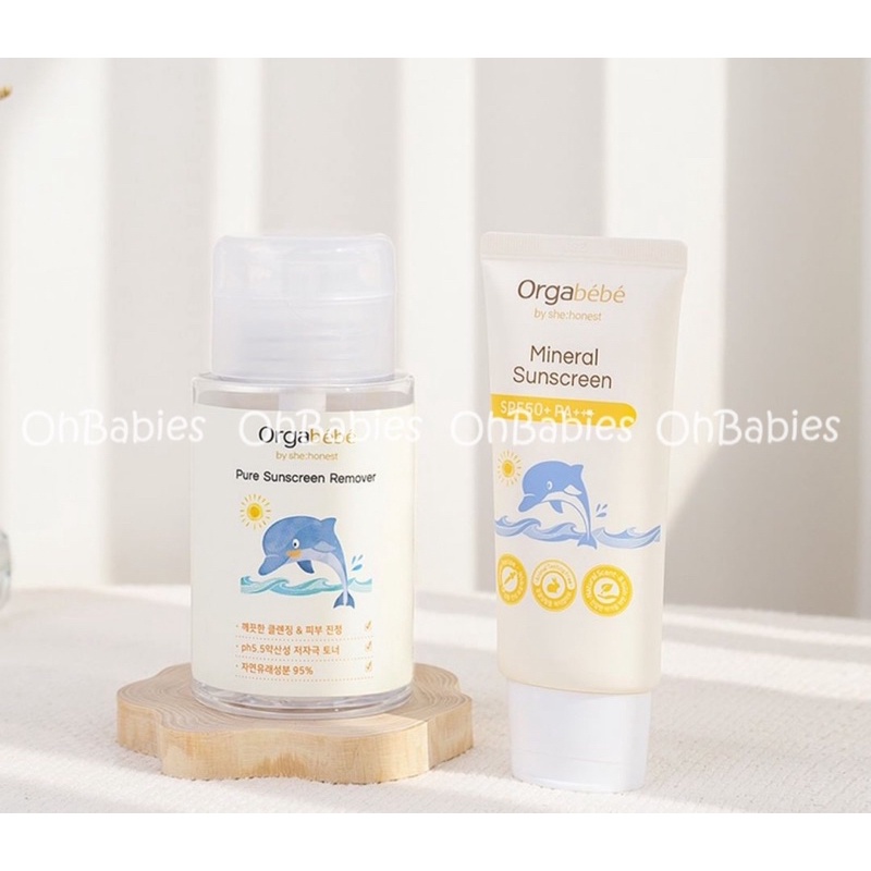 Kem chống nắng hữu cơ Orgabebe SPF 50PA+++ - Nội địa Hàn