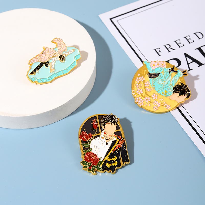 Huy Hiệu Cài Áo Hình Đôi Cánh Thiên Thần Thời Trang