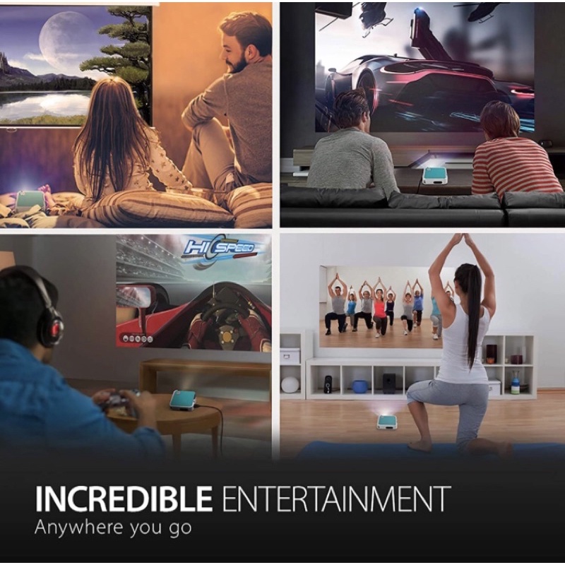 Máy chiếu mini ViewSonic M1 Projector 100 Inch loa JBL kết nối máy tính qua HDMI điều chỉnh tự động tiêu cự Netflix