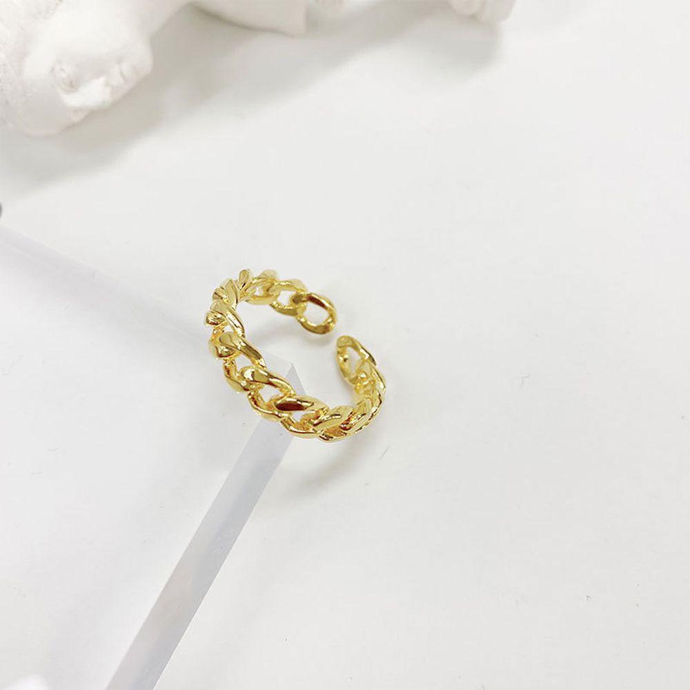 QQMALL Bộ Nhẫn Hình Học Đơn Giản Có Thể Điều Chỉnh Kích Cỡ Dành Cho Nữ