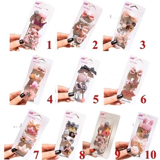 SET 4 KẸP TÓC ĐÁNG YÊU STYLE HÀN CHO BÉ