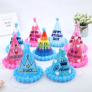 Mũ Bông Kim Tuyến Trang Trí Tiệc Sinh Nhật Phụ Kiện Sinh Nhật [FREESHIP💝]