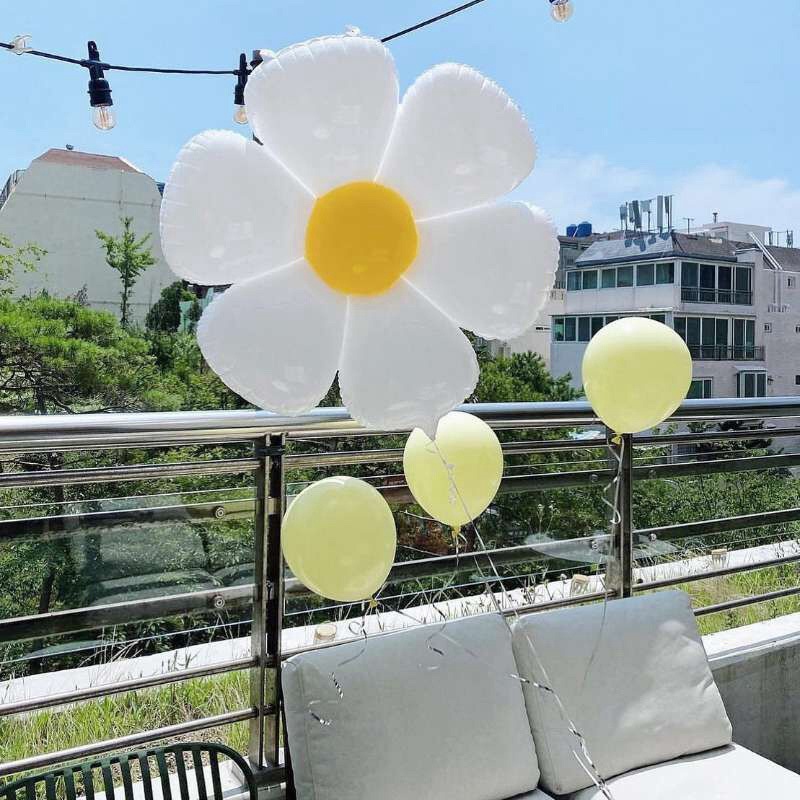 Bong Bóng Nhôm Hình Hoa Trang Trí Tiệc Sinh Nhật