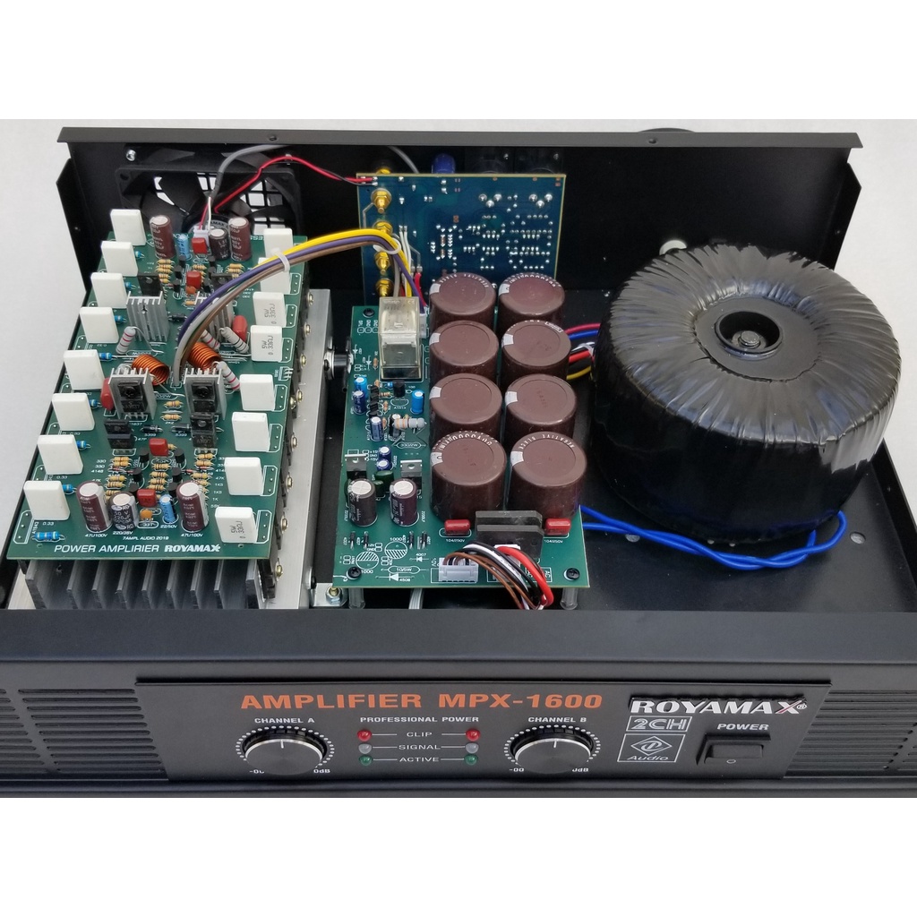 Cục đẩy amplifier  16 sò hàng chính hãng ROYAMAX Ampli