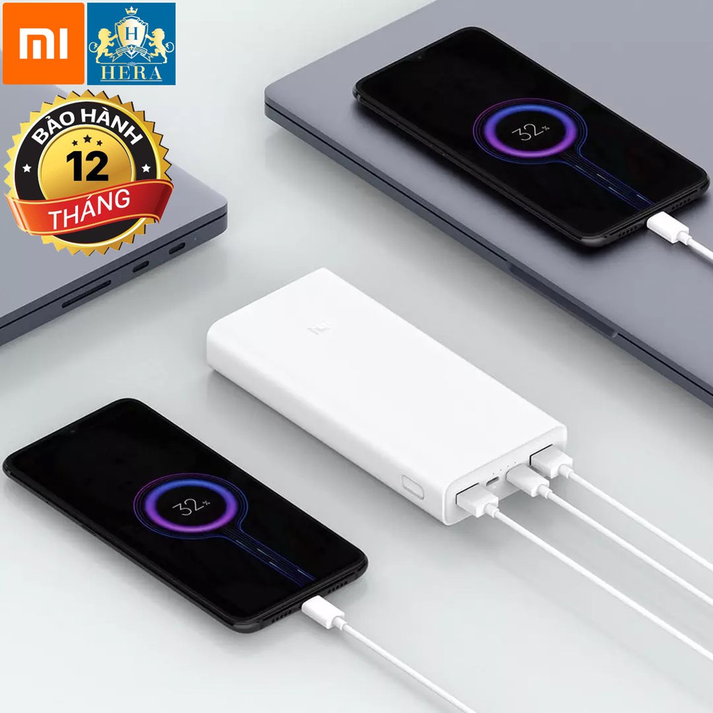 PIN SẠC DỰ PHÒNG XIAOMI PLM18ZM 20000mAh GEN 3 SẠC NHANH 18W HÀNG CHÍNH HÃNG BẢO HÀNH 12 THÁNG