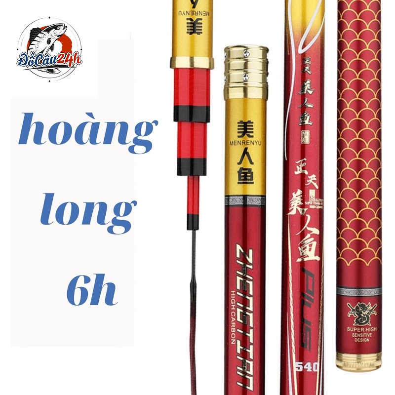 Cần Câu Tay Hoàng Long Độ Cứng 6H Tặng Kèm Ngọn Phụ