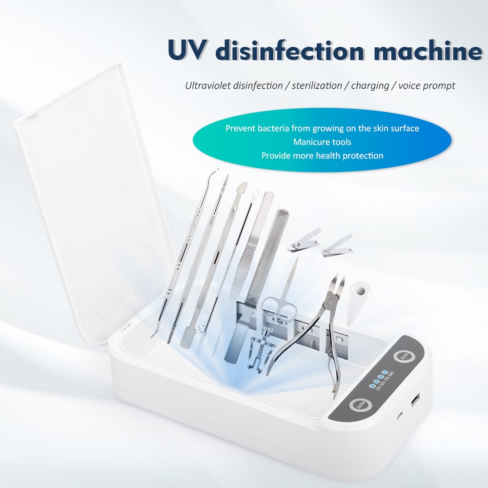 đèn uv máy tiệt trùng uv Hộp Khử Trùng sạc Không Dây Máy tiệt trùng đa chức năng Đa Năng Bằng Tia cho mặt nạ Dụng cụ cầm tay cho điện thoại di động