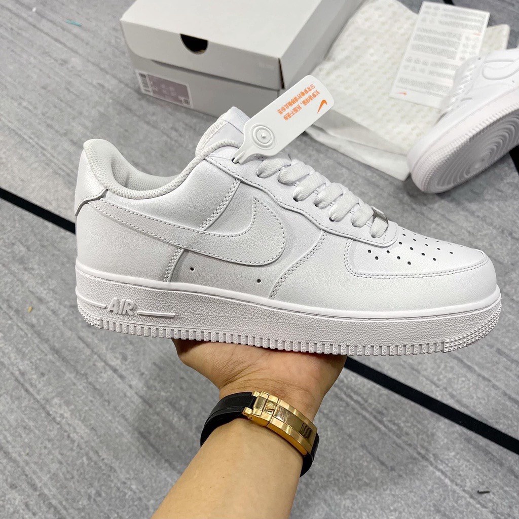 Giày Air Force 1 All White S.Cấp nguyên bản cho nam nữ, Present Original Sneaker