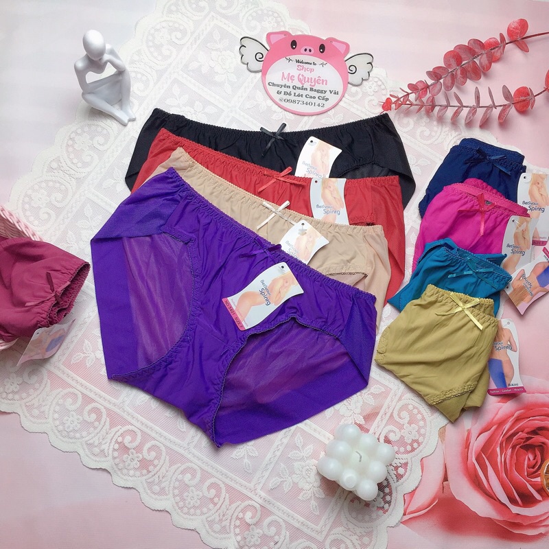 Quần lót nữ su đúc lụa Spinrg cao cấp, không viền nâng mông kháng khuẩn co giãn thoải mái lên form đẹp