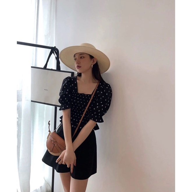 Set áo bi tay bồng kèm quần - Dory.Clothing [Freeship] - chất cực đẹp áo chun eo co giãn