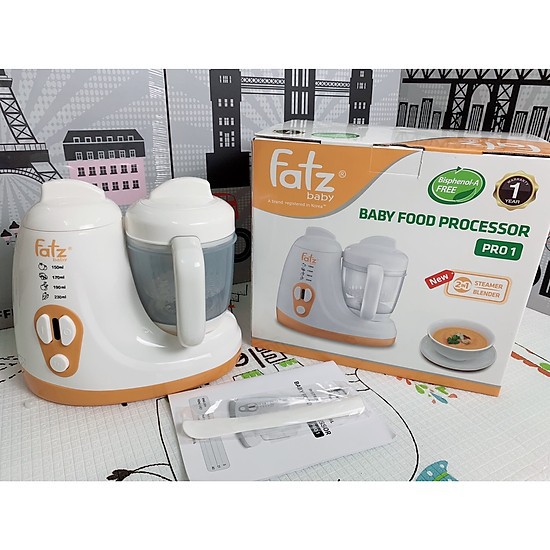 [Fatz BH 12 tháng]Máy chế biến thức ăn dặm Pro (Máy xay hấp) Fatz Baby FB9615SL/FB9619SL/FB9620SL