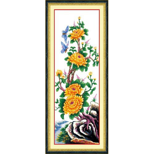 Tranh thêu chữ thập TÙNG CÚC TRÚC MAI KT:40x100cm/1 bức (Bán lẻ) hàng chuẩn