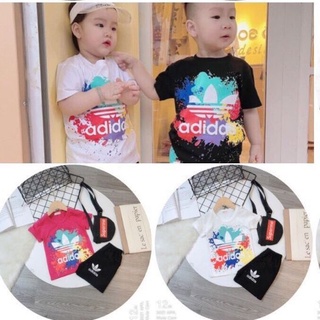 Set bộ đồ quần áo coton siêu mát cho bé trai, bé gái 6kg - 15kg