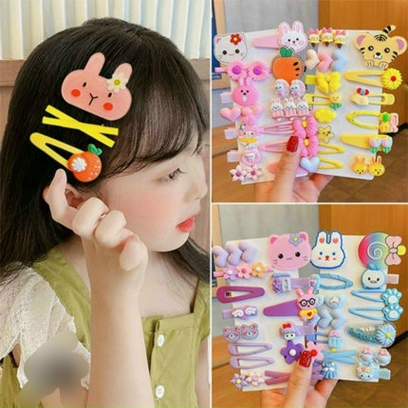 SET KẸP TÓC 14 CHI TIẾT CUTE DÀNH CHO BÉ GÁI