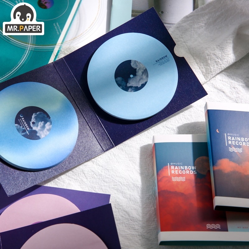 Set 60 thẻ hình đĩa CD có 6 mẫu thiết kế tùy chọn trang trí đồ thủ công sáng tạo DIY