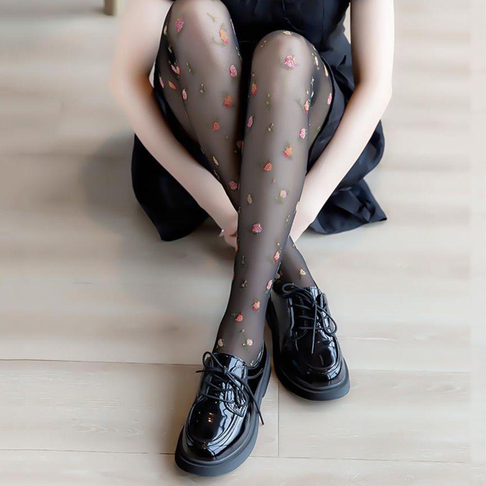 Quần Tất In Hoa Hóa Trang Phong Cách Nhật Bản Quyến Rũ Cho Nữ