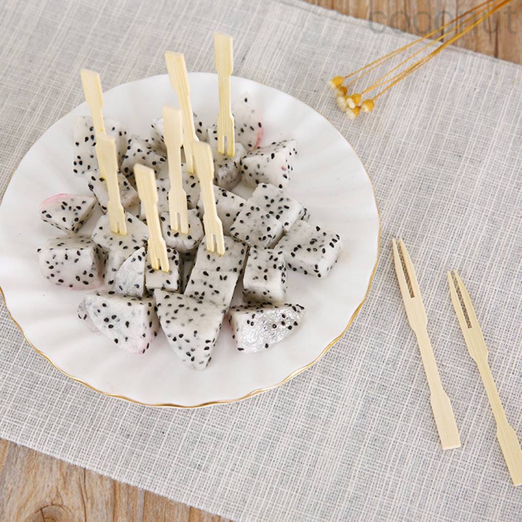Nĩa tre ăn trái cây/trái cây/tráng miệng mini di động cho bữa tiệc