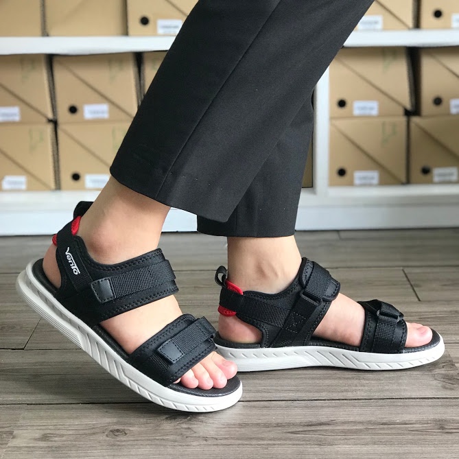 [Mua Kèm Áo Thun 0Đ] Giày Sandal Vento Nam Nữ - NB81B Đen