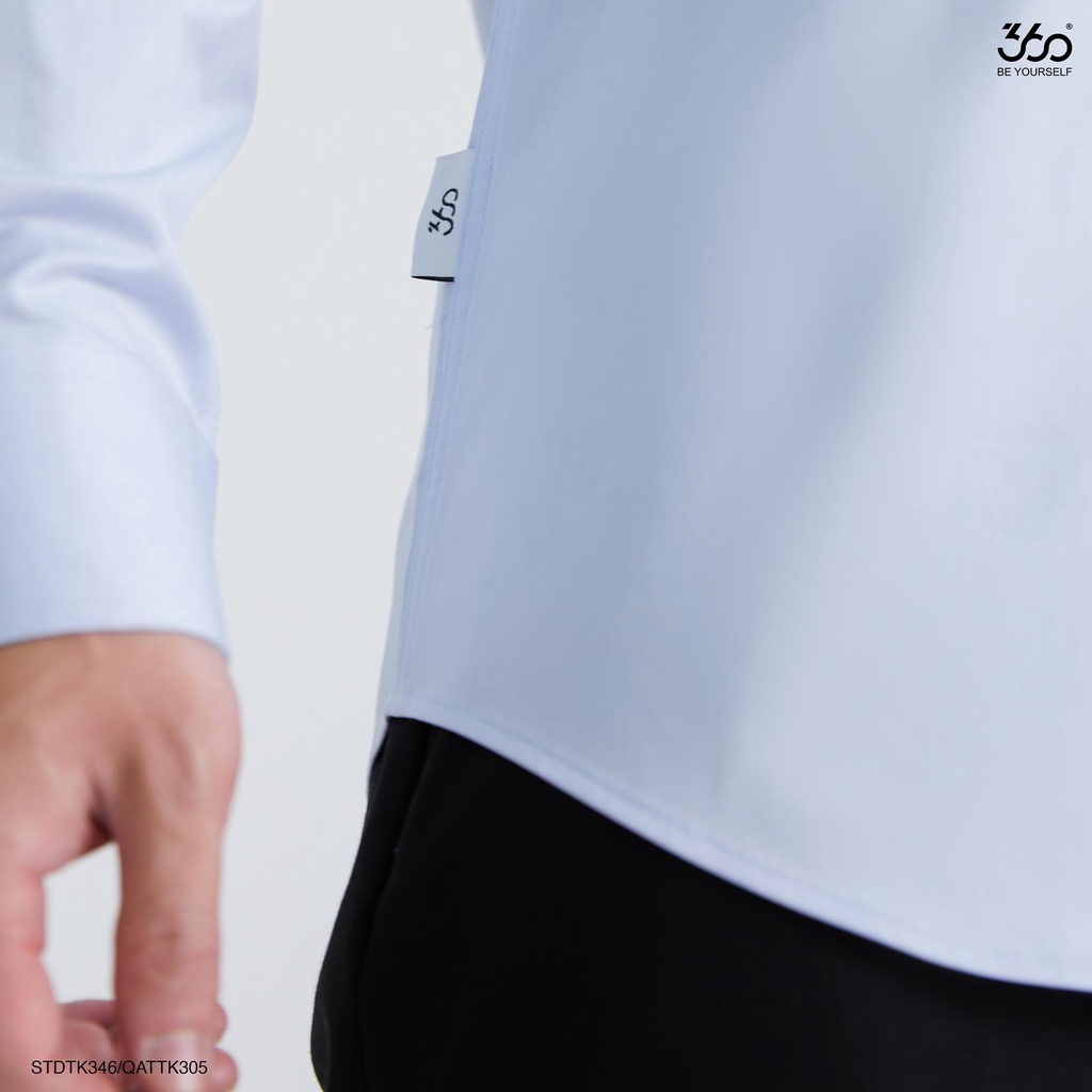 Áo sơ mi nam cổ bẻ thương hiệu 360 Boutique dài tay chất liệu sợi tre cao cấp - STDTK346