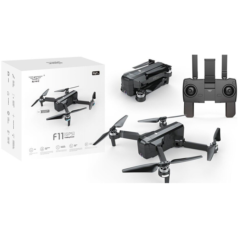 Flycam SJRC F11, động cơ không chổi than, Camera 90 độ Full HD 1080p, bay 25 phút,tầm xa 1200m