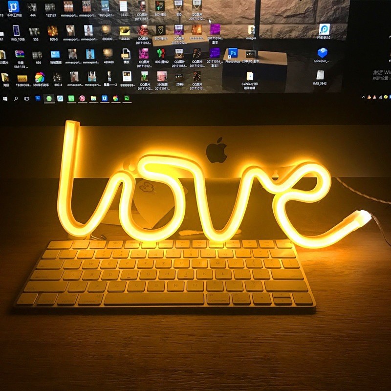 Đèn Neon tạo hình chữ LOVE/ HOME cực đẹp