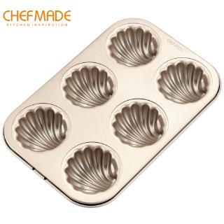 CHEFMADE Khuôn Làm Bánh Con Sò CHEFMADE 6 Lỗ Chống Dính WK9113