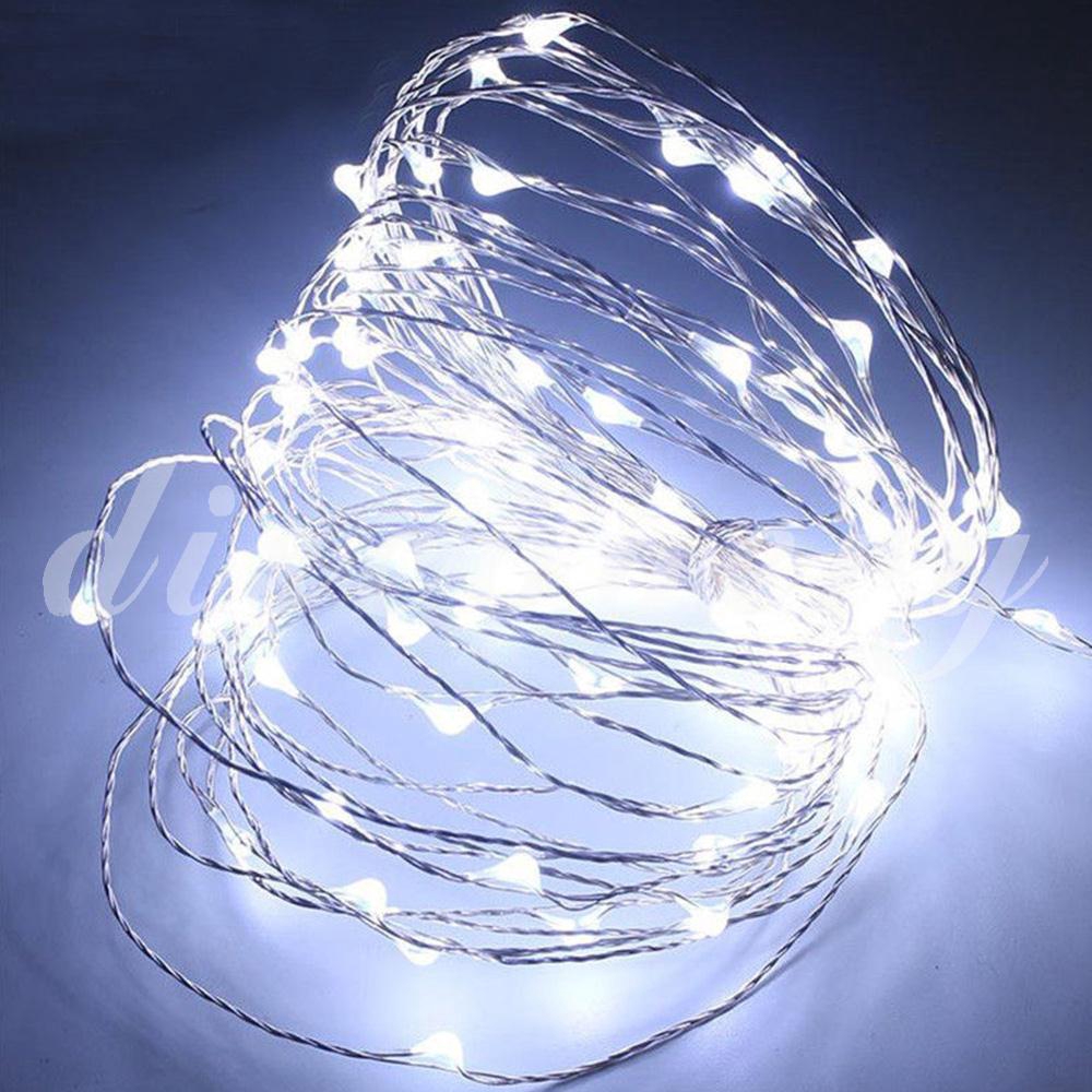 3M30Led Copper Wire Light String Copper Wire Light Silver Wire Light String Cute Led Light String, Can Be Bent Into A Variety Of Shapes For Decoration