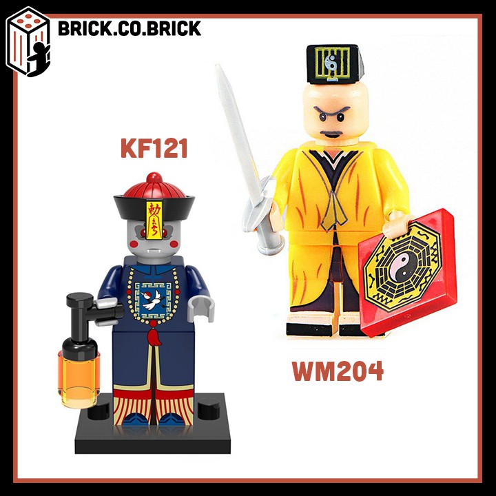 KF121 WM204 - Đồ chơi lắp ráp minifigures và non lego Ma cà tưng cương thi bị yểm bùa và pháp sư