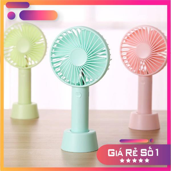 Quạt Mini XFan Có Pin Sạc Cầm Tay Tuỳ Chỉnh 3 Cấp Độ Siêu Mát - Loại có đế để bàn