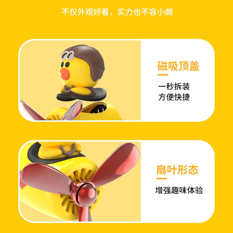 Line Friends Quạt khuếch tán nước hoa hình gấu nâu hoạt hình gắn lỗ thông gió xe hơi