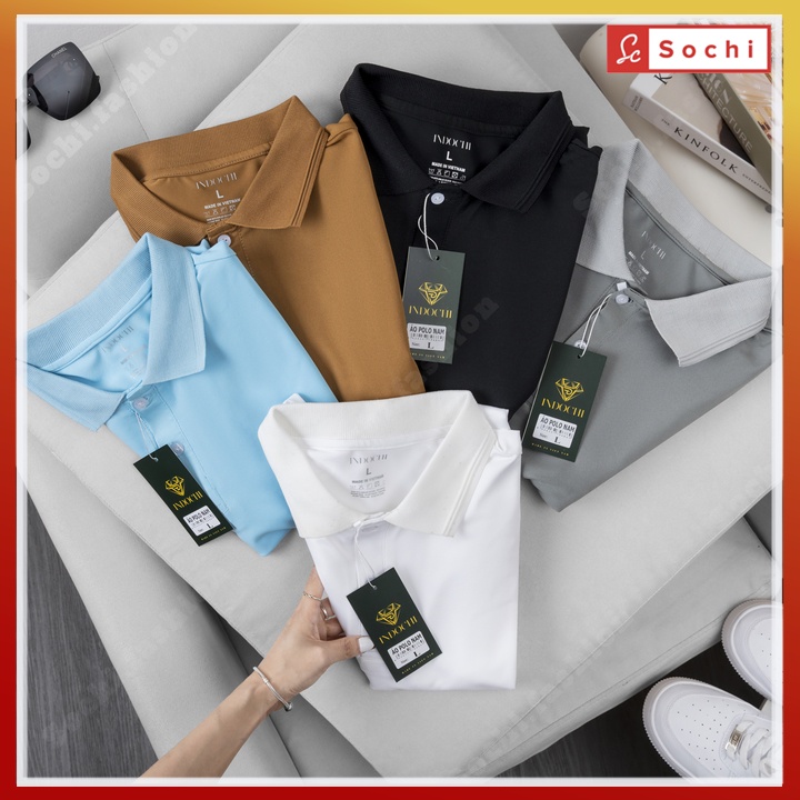 Áo phông polo nam, [Tặng quần Boxer 45k] áo thun nam polo cổ bẻ cao cấp Basic chính hãng PL68