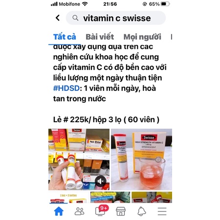 Viên sủi bổ sung C Swisse Úc
