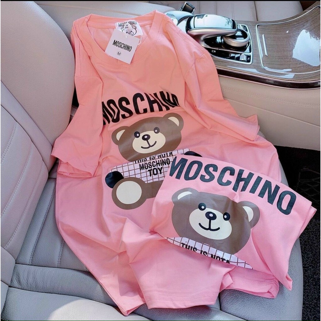 Áo phông nữ, áo phông rộng gấu MOS CHI NO - Hàng cao cấp chất cotton mịn, mát form thụng, tay lỡ | BigBuy360 - bigbuy360.vn