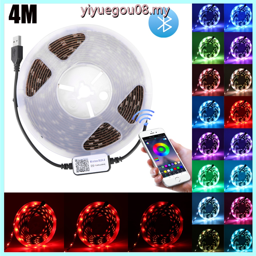 Dây Đèn Led RGB 5050 USB Linh Hoạt Hỗ Trợ Bluetooth APP Điện Thoại
