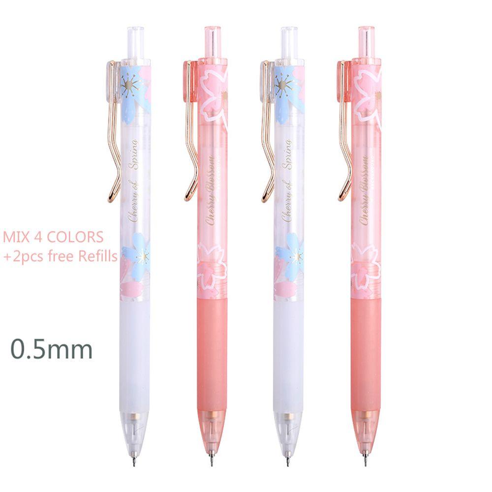 AUGUSTINA Bút Chì Vẽ Phác Thảo Tự Động Họa Tiết Hoa Anh Đào Kawaii Chất Lượng Cao