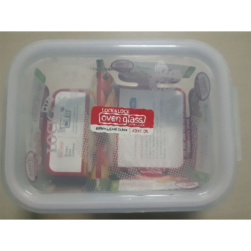 Hộp Thủy Tinh 2 Ngăn Lock&Lock 1.05L(Quà tặng từ Pediasure Abbott) | BigBuy360 - bigbuy360.vn