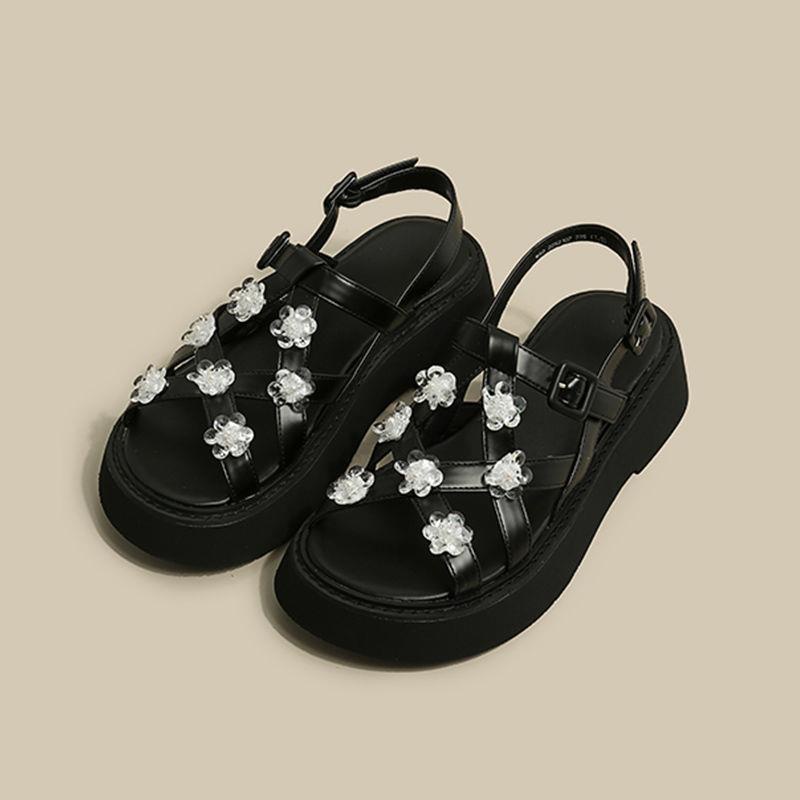 Giày Sandal Đế Dày Phong Cách Thời Trang Mùa Hè Pháp 2022 Dành Cho Nữ