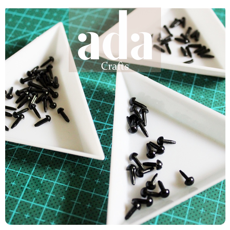 Mắt Đen Không Chốt Mini Cho Búp Bê và Thú - ada.crafts