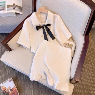 SET LINEN DẠ CỔ NƠ MIX CHÂN VÁY