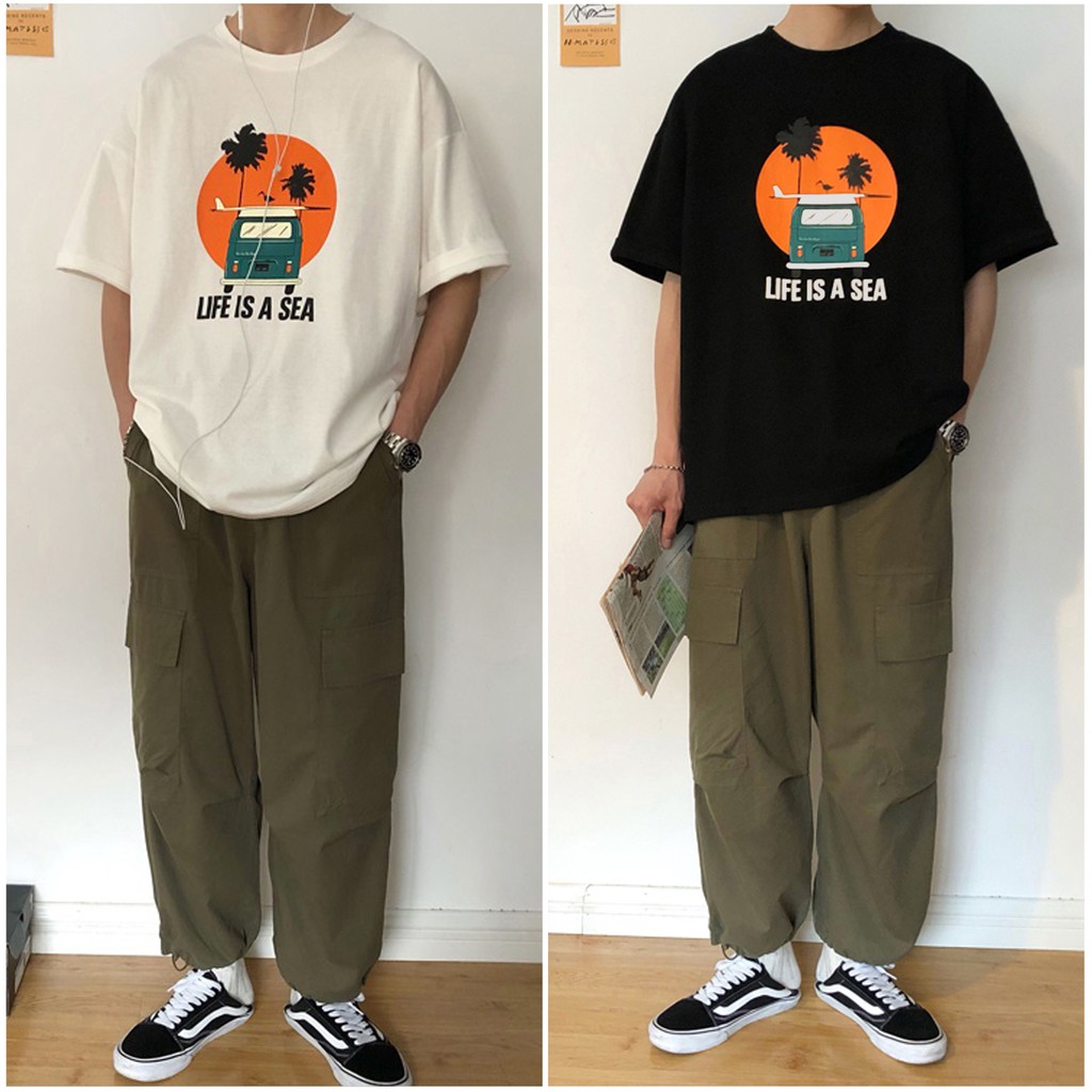 Áo thun nam nữ form rộng Yinxx, áo phông tay lỡ Unisex ATL45