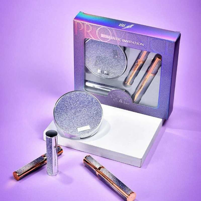 (Hàng Mới Về) Bộ Mỹ Phẩm Trang Điểm 4 Món Xixi Gồm Bảng Phấn Mắt + Mascara + Son Môi + Hộp Quà Tặng