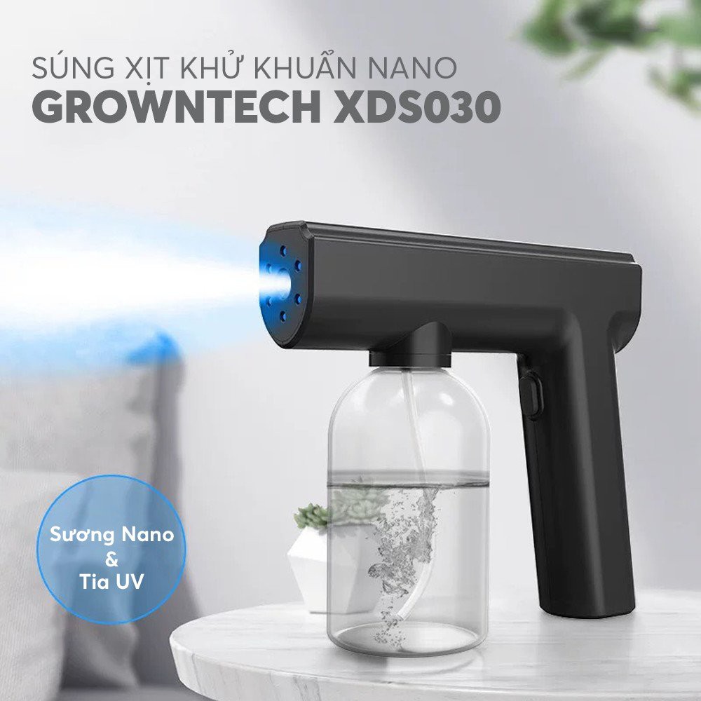 Máy phun cồn GrownTech NANO XSD030 khử khuẩn nano cầm tay, kháng khuẩn, hiệu quả, an toàn