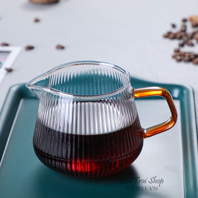 Bình chia cà phê vân dọc bình đựng cafe coffee server