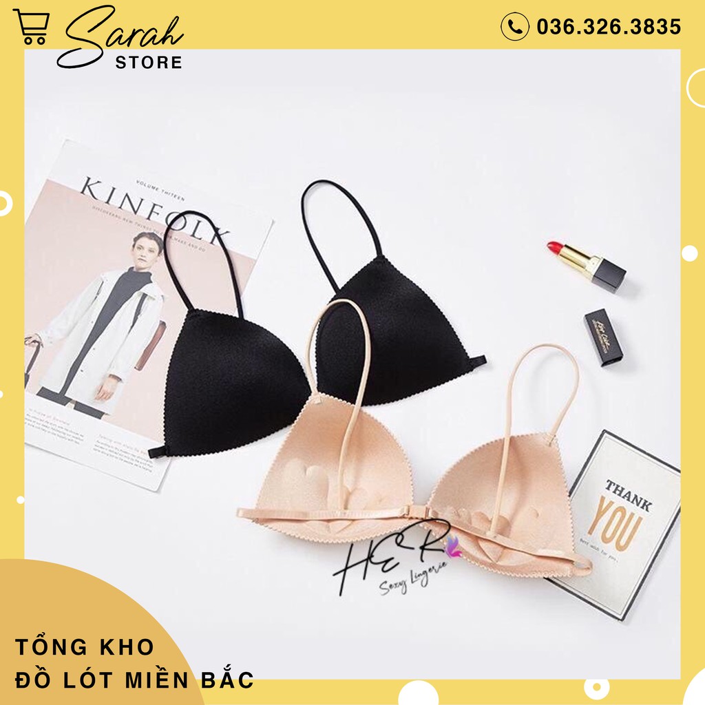 ÁO BRA SU TRƠN DÂY MẢNH SEXY ĐỆM TiM CÀI SAU 818