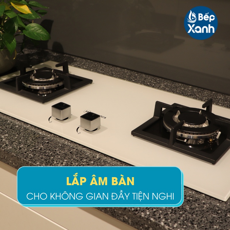 Bếp gas âm 2 gas Malloca AS 9502W Hàng Chính Hãng