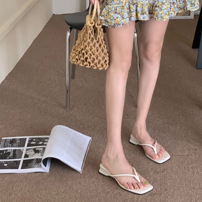 Jiashucheng Dép Sandal Cao Gót Hở Ngón Phong Cách Hàn Quốc Thời Trang Đi Biển Mùa Hè Hàng Mới Dành Cho Bạn Nữ