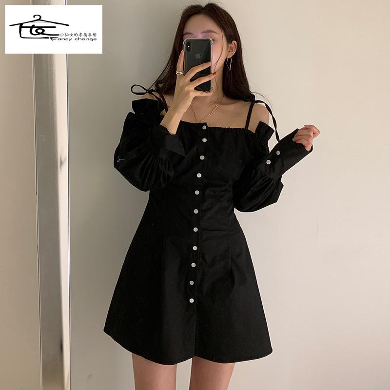 Áo Liền Thân Hở Vai Một Bên Vai Dễ Phối Đồ Với Tai Gỗ Thời Trang Mùa Hè Đặc Biệt Dành Cho Nữ