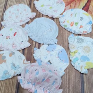 Nón bèo sơ sinh cho bé gái vải cotton mềm mại,thoáng mát