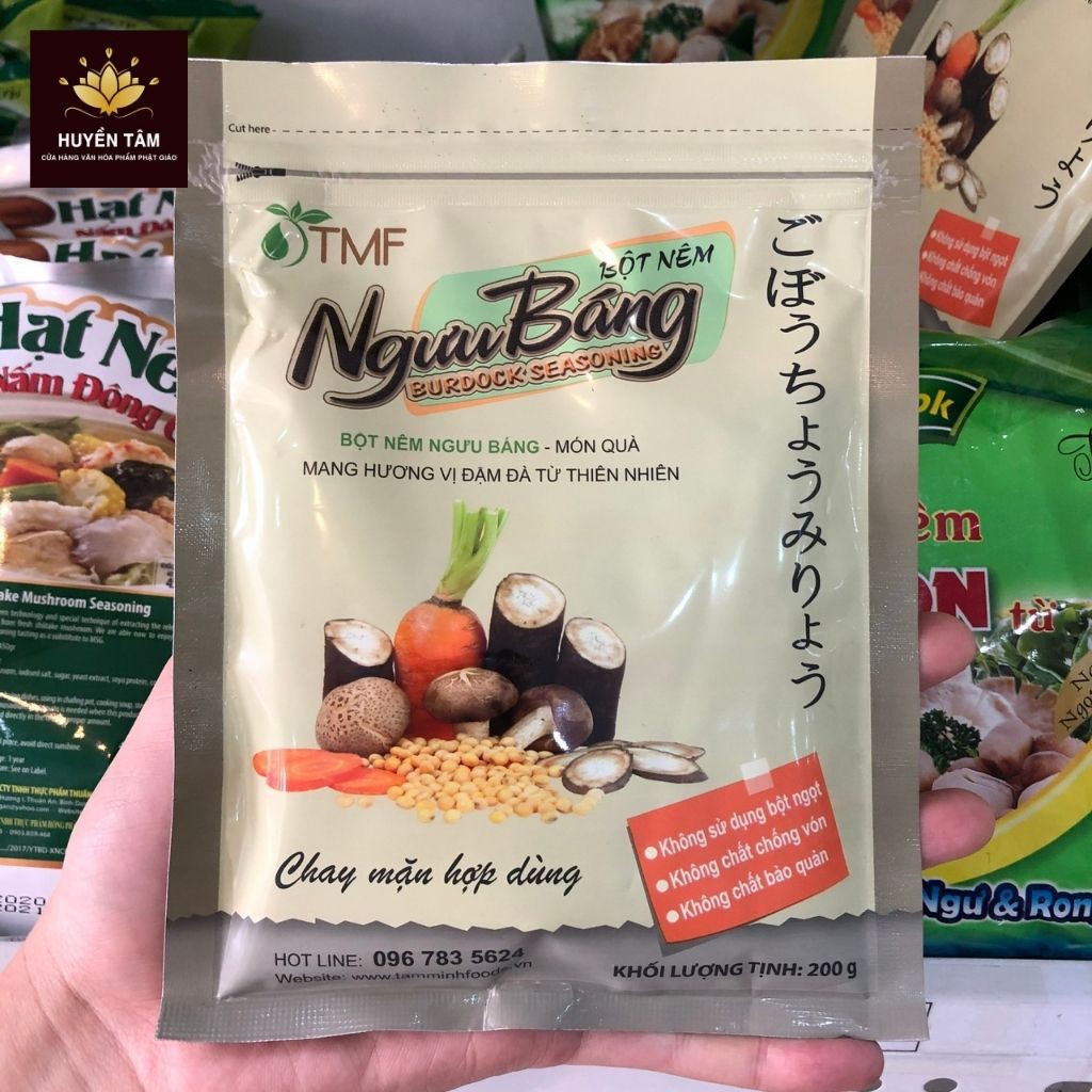 Bột nêm Ngưu Báng bột nêm chay thực dưỡng (200g/gói)